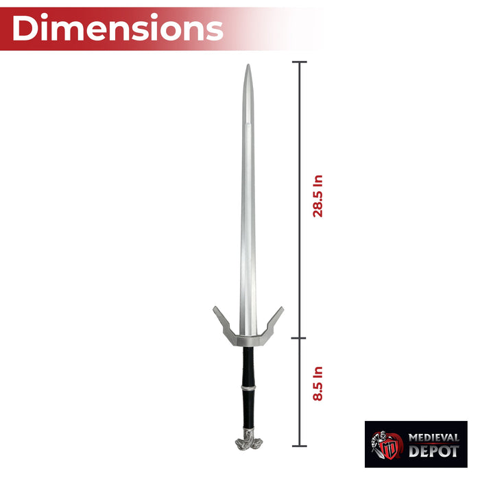 Witcher Enhanced Wolven Silver Foam Sword