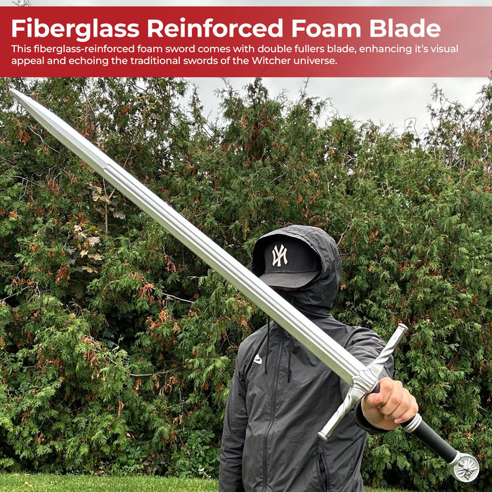 Witcher Geralt Wolf Head Steel Sword Foam Version