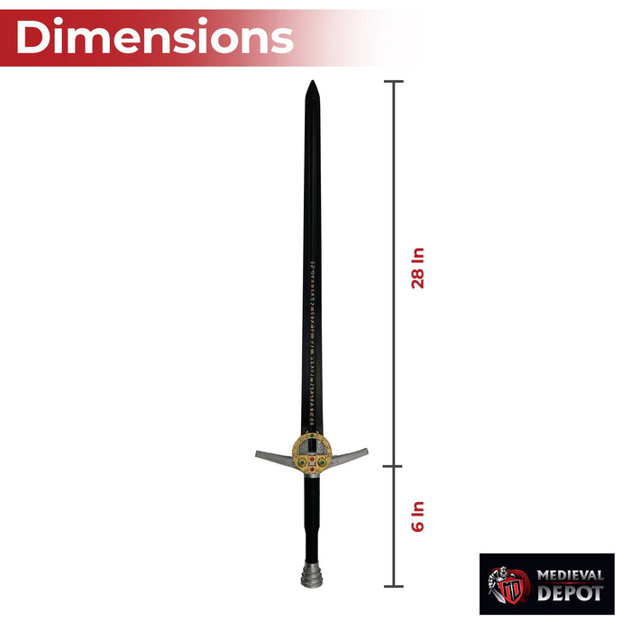 Witcher Renfri Brooch Foam Sword Black Blade Edition