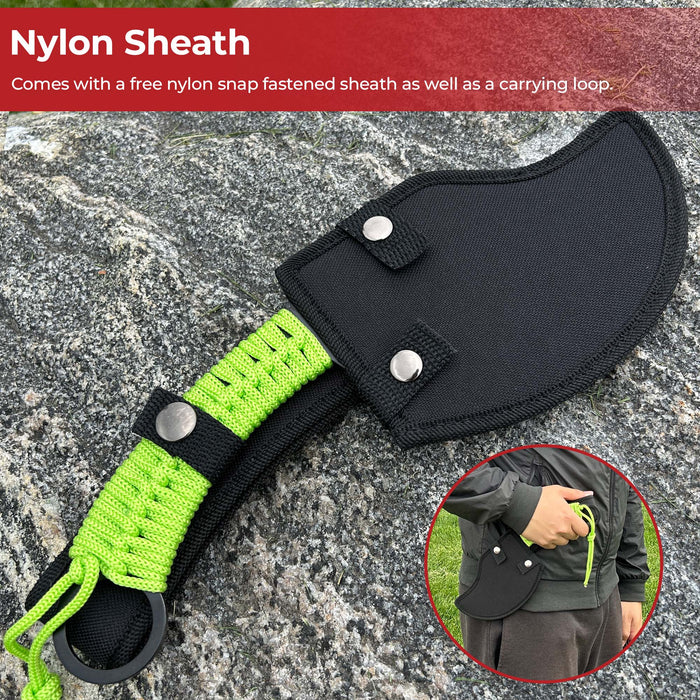 Zed Skullsplitter Throwing Axe - Green