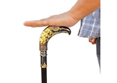 Majestic Golden Eagle Walking Cane - Medieval Depot