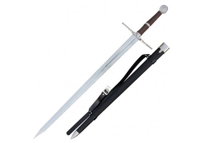 Witcher - Hunters Wild Silver Wolf Battle Sword - Medieval Depot