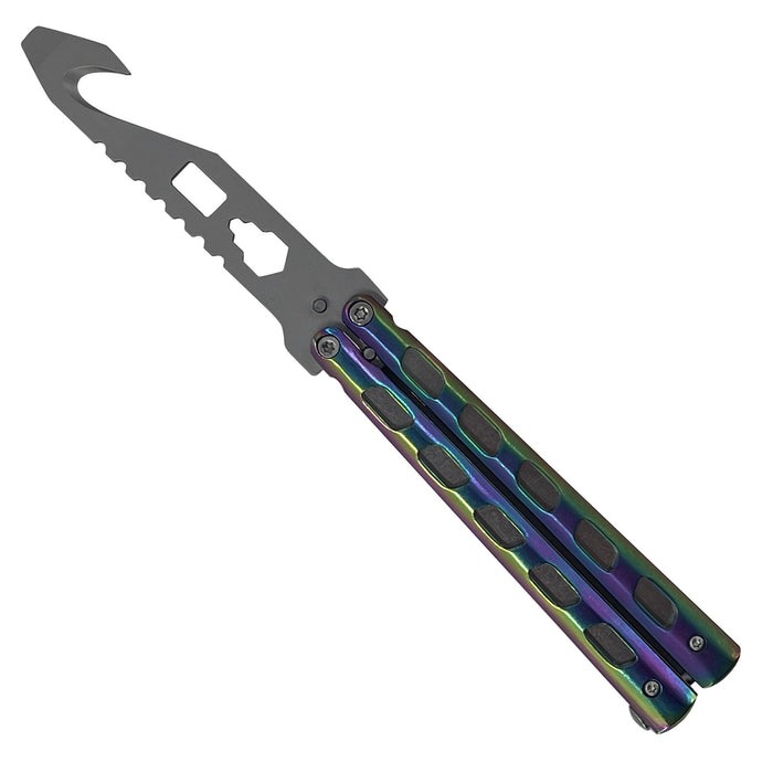 Chameleon Rainbow Butterfly Style Multitool Blade trainer with Case