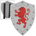 Rampant Lion Valor Medieval Battle Foam Shield - Medieval Depot