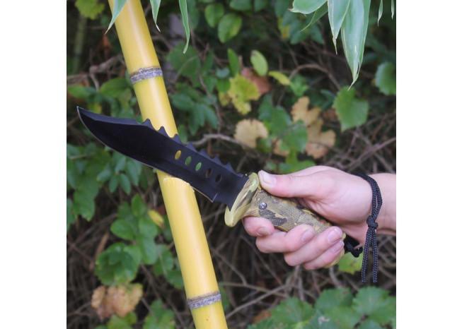 Autumn Trails Woodland Camo Hunting Knife - Medieval Depot