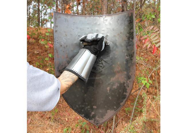 Fully Functional Handmade 16 Gauge Heater Shield - Medieval Depot