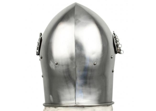 Medieval Renaissance Detachable Visor Barbute - Medieval Depot