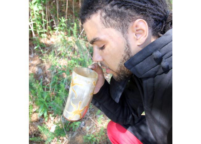 Earth Essence Drinking Horn Beer Mug - Medieval Depot