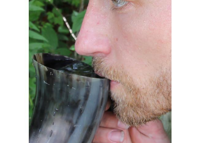 Viking Dining Hall Horn Beer Mug - Medieval Depot