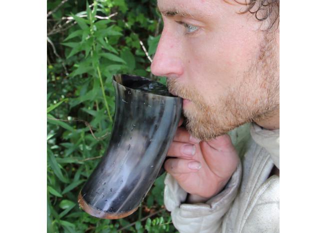 Viking Dining Hall Horn Beer Mug - Medieval Depot