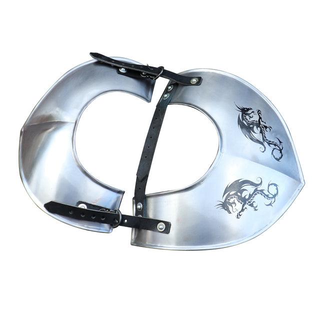 Dragon Hunter Medieval Steel Adjustable Gorget Armor - Medieval Depot