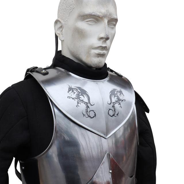 Dragon Hunter Medieval Steel Adjustable Gorget Armor - Medieval Depot