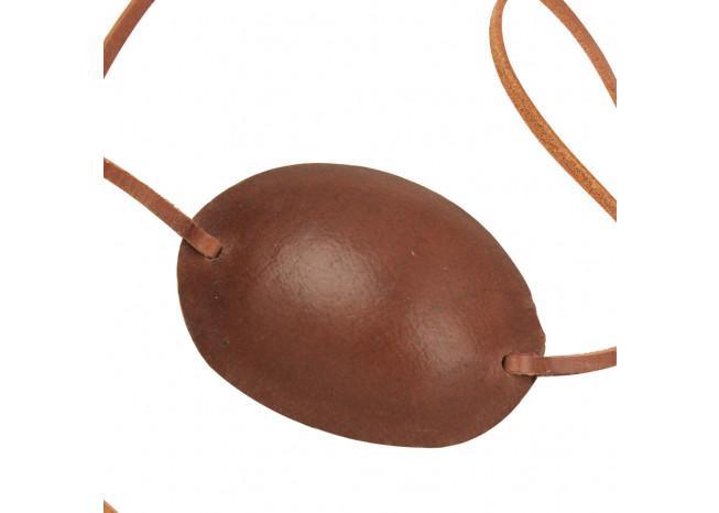 Pirate Captain Leather Eye Patch Brown - Medieval Depot