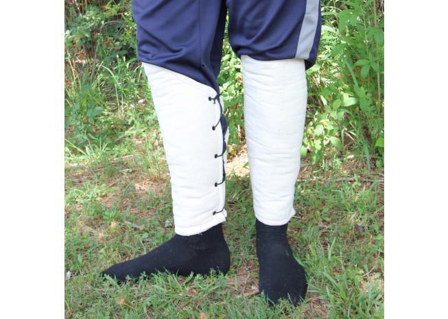 Shock Charge Medieval Padded Greaves Armor - Medieval Depot