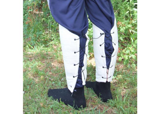 Shock Charge Medieval Padded Greaves Armor - Medieval Depot