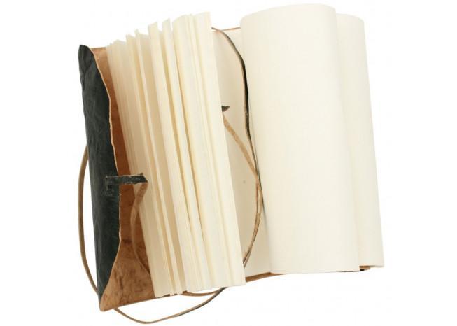 Steampunk Medieval Crushed Leather Folded Pocket Diary Green - Medieval Depot