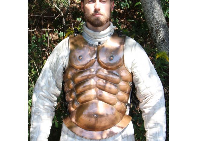 Medieval Roman Greek Muscle Body Armor Cuirass Brass Finish - Medieval Depot