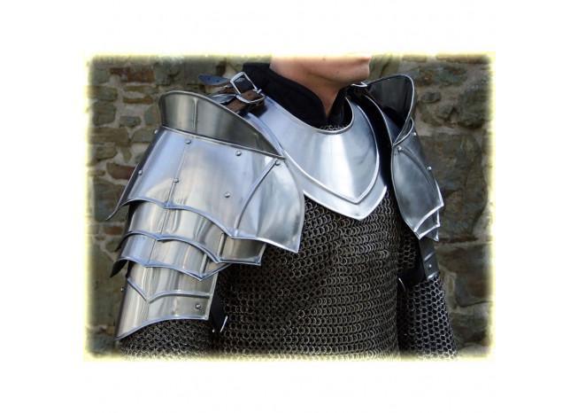 Steel Warrior Pauldron Medieval Shoulder Armor Set - Medieval Depot