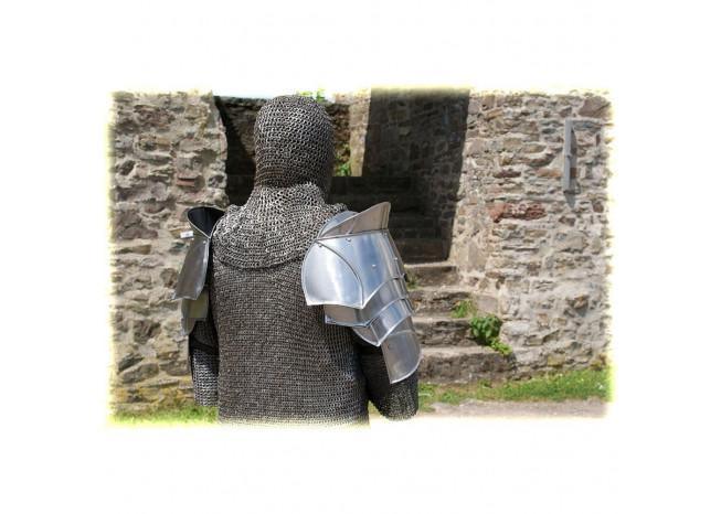Steel Warrior Pauldron Medieval Shoulder Armor Set - Medieval Depot