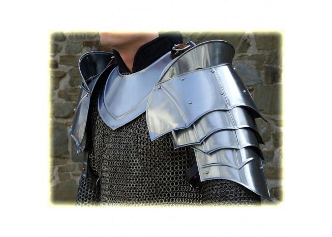 Steel Warrior Pauldron Medieval Shoulder Armor Set - Medieval Depot