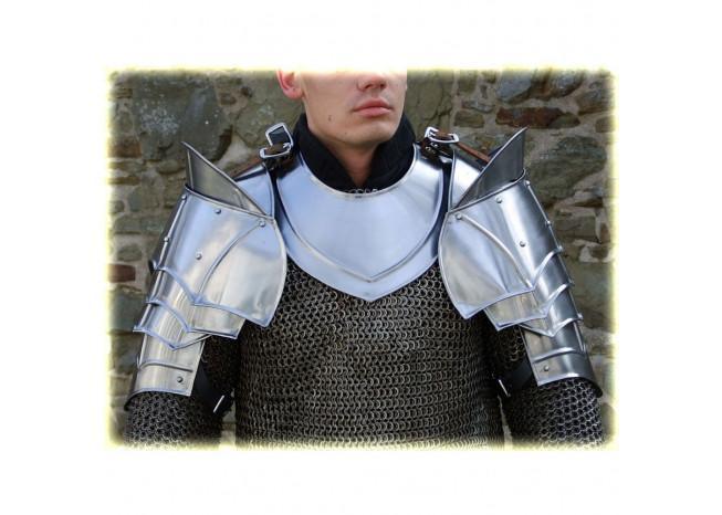 Steel Warrior Pauldron Medieval Shoulder Armor Set - Medieval Depot