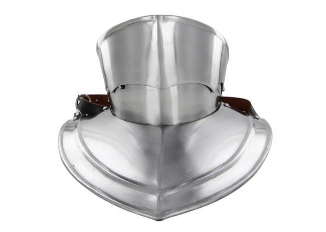 Handmade Medieval Gothic Revival 16g Bevor Armor - Medieval Depot