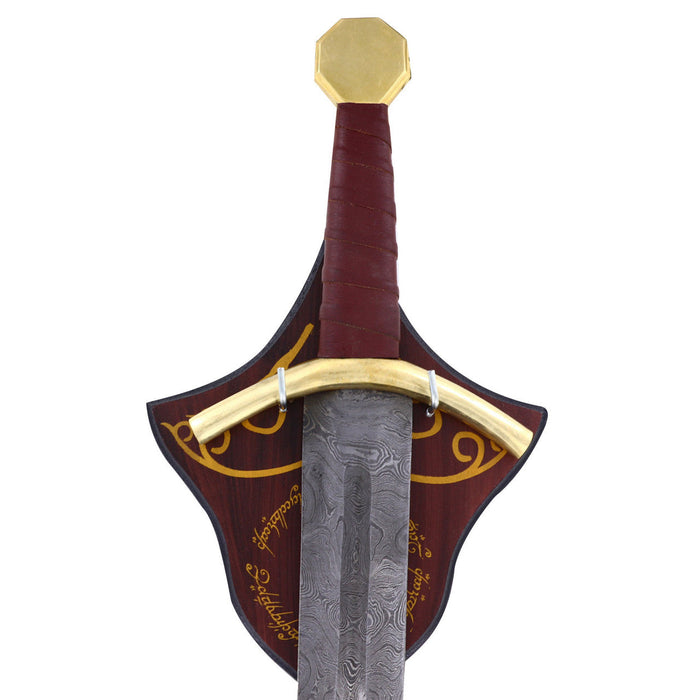 LOTR Elven Inspired Decorative Sword Dagger Wall Mount Display