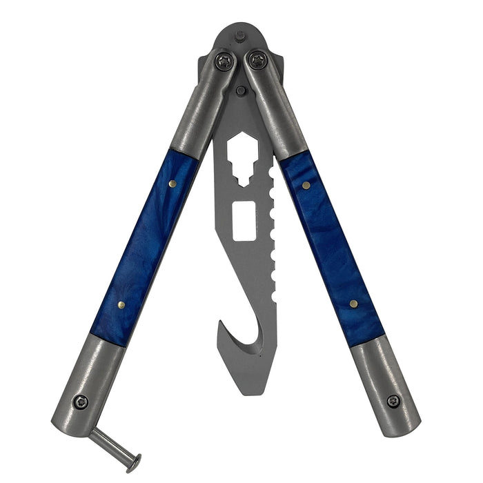 Mystic Blue Butterfly Style Multitool Blade Trainer