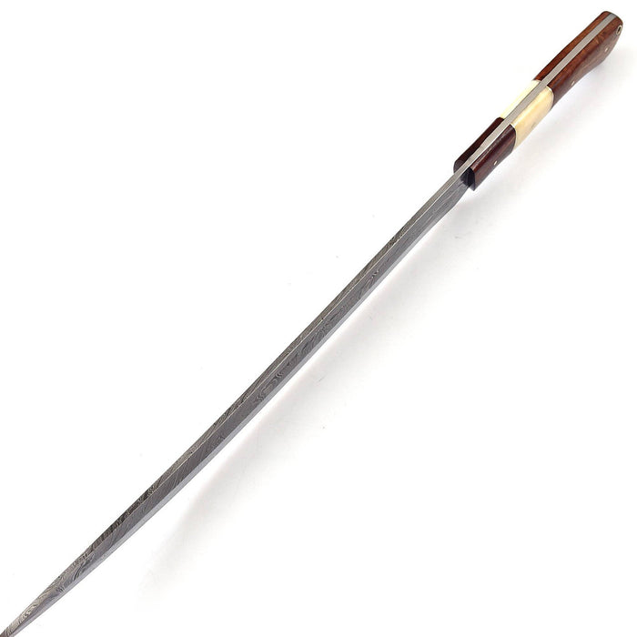 Damascus Steel Full Tang Germanic Style Single-Edged Long Sword