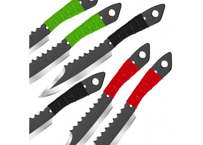 Shark Bite Drop Point Throwing Knife Set - Medieval Depot