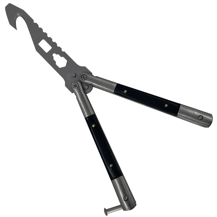 Tuxedo Black Butterfly Style Multitool Blade Trainer
