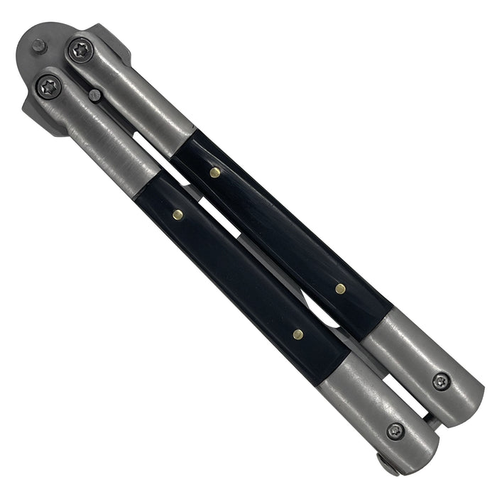 Tuxedo Black Butterfly Style Multitool Blade Trainer
