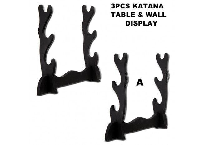 Three Tier Sword Display Stand Dual Purpose - Medieval Depot