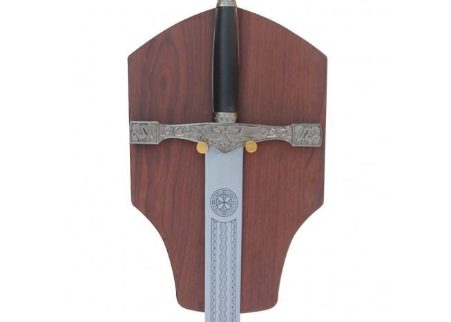 Wood Grain Medieval Sword Wall Plaque - Medieval Depot