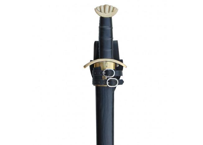 Leather Man at Arms Medieval Sword Frog - Medieval Depot