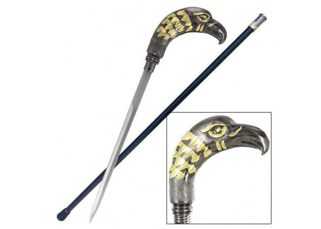 Majestic Golden Eagle Sword Cane - Medieval Depot