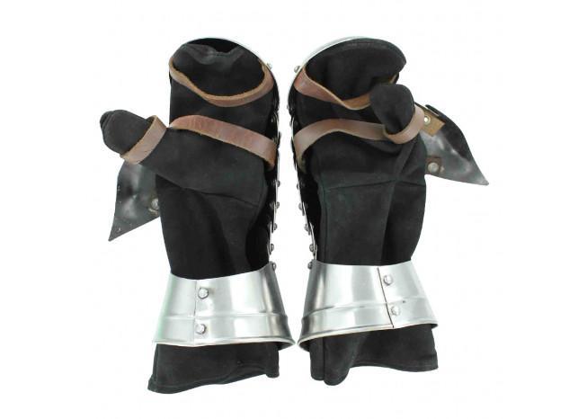 Medieval Knights Forged Mitten Cuff Gauntlet Set - Medieval Depot