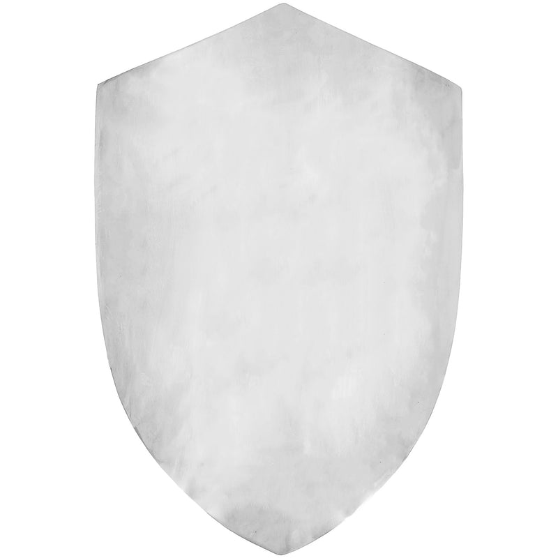 14th Century Four Point Functional Polished Steel Medieval Battle Shield