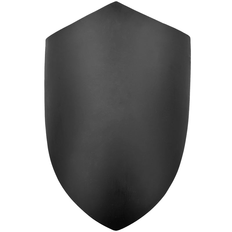 14th Century Four Point Functional Steel Matte Black Medieval Battle Shield