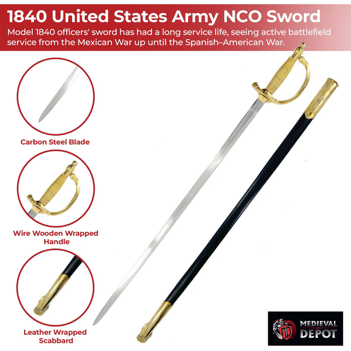 1840 United States Army NCO Sword