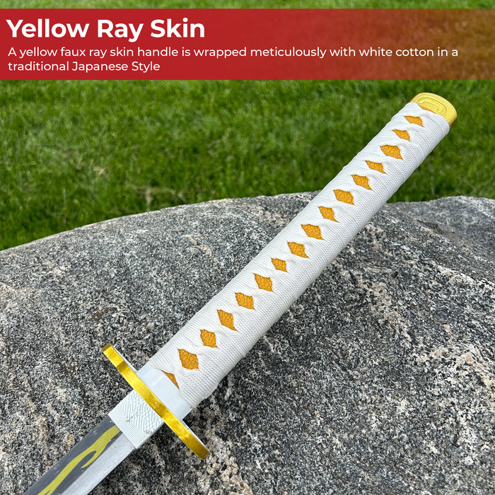 Agatsuma Zenitsu Collectible Demon Slayer Replica Yellow Nichirin Katana Sword