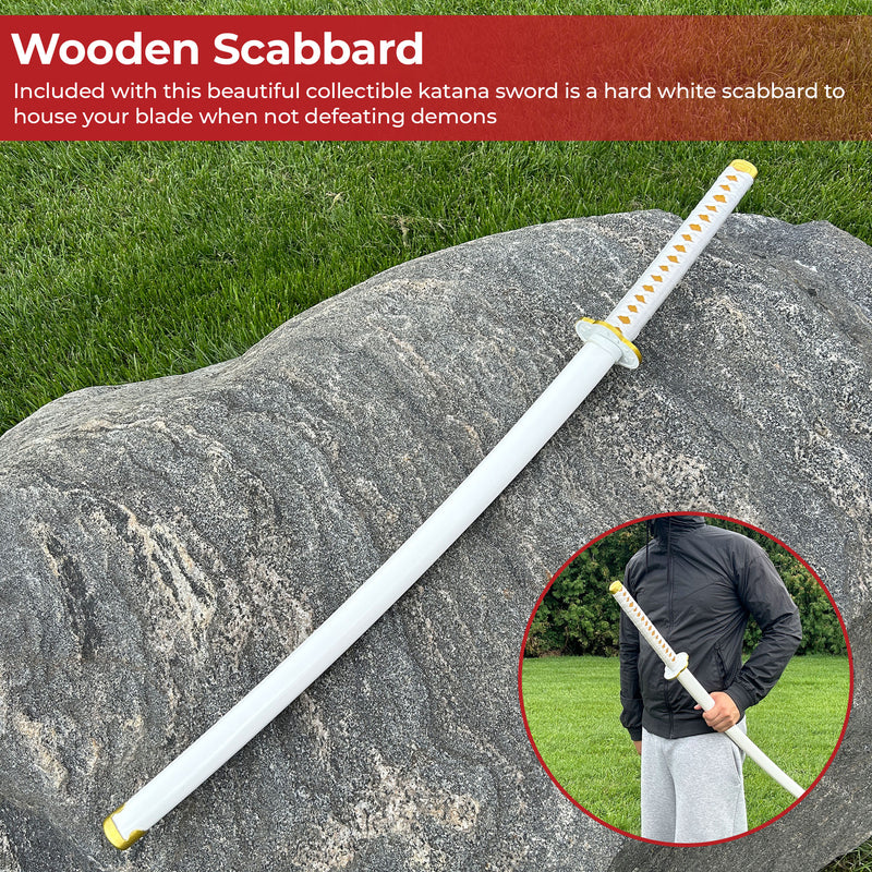 Zenitsu Agatsuma Demon Slayer Replica Yellow Nichirin Katana Sword