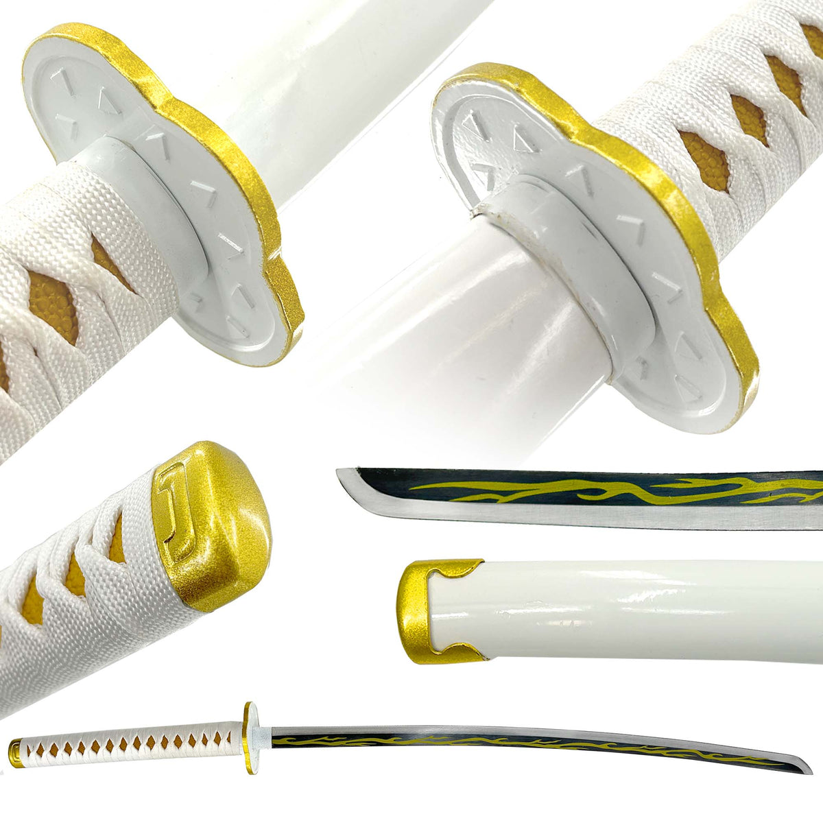 Zenitsu Agatsuma Demon Slayer Replica Yellow Nichirin Katana Sword