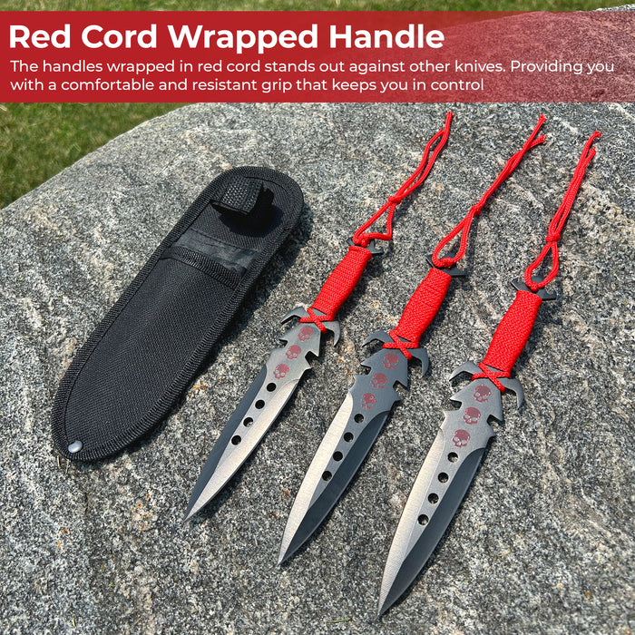 Ancestral Deadly Triad Throwing Knife Practice Set