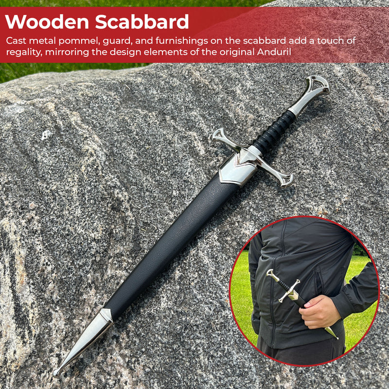 Andurils Legacy Lord of the Rings Replica Dagger