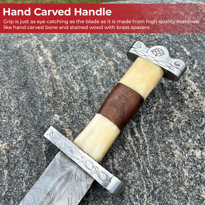 Anglo Saxon No Mans Land Damascus Battle Sword