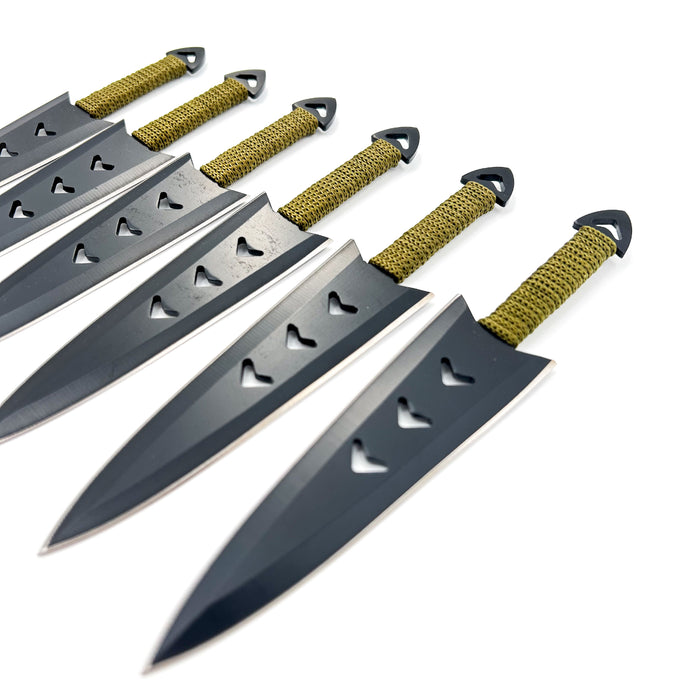 Apache Warrior Arrowhead Throwers Six Knives