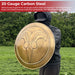 Antiqued Greek Cimmerian Barbarian Ram's Head Battle Shield