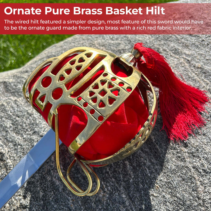Basket Hilted Historical Replica Scottish Broad Sword