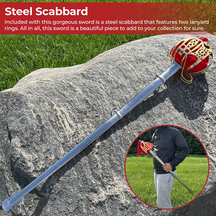 Basket Hilted Historical Replica Scottish Broad Sword